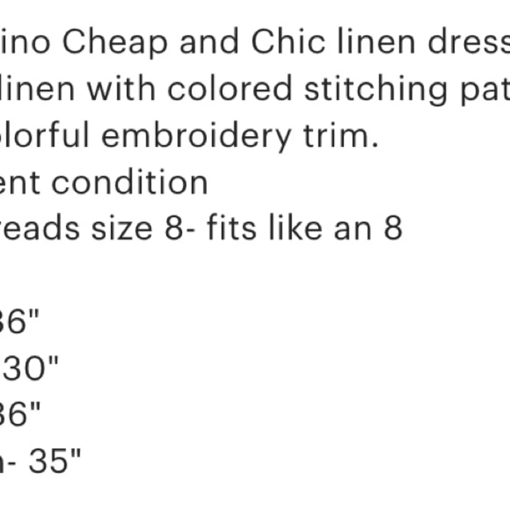 Moschino Cheap n Chic vintage linen mini dress - Picture 6 of 6